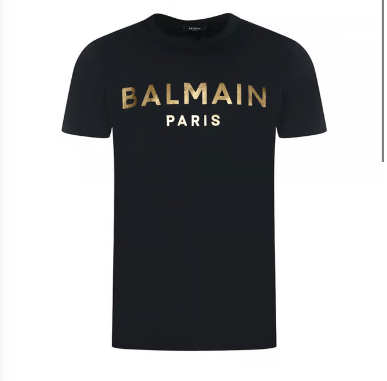 Balmain Gold Logo T-Shirt