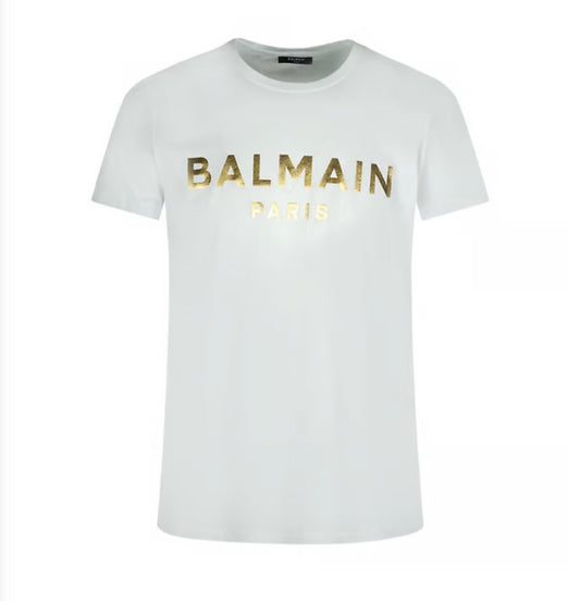 Balmain Gold Logo T-Shirt